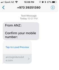 scam text message